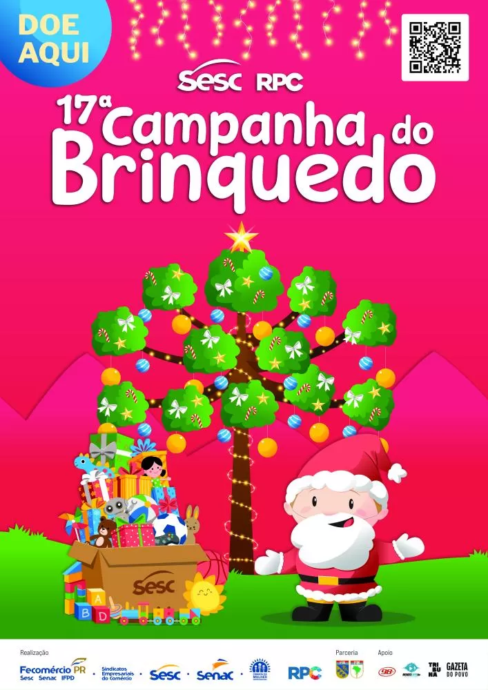 Solidariedade em ação: Campanha do Brinquedo chega à 17ª edição com meta de superar recorde de doações no Paraná. (Imagem: Divulgação)