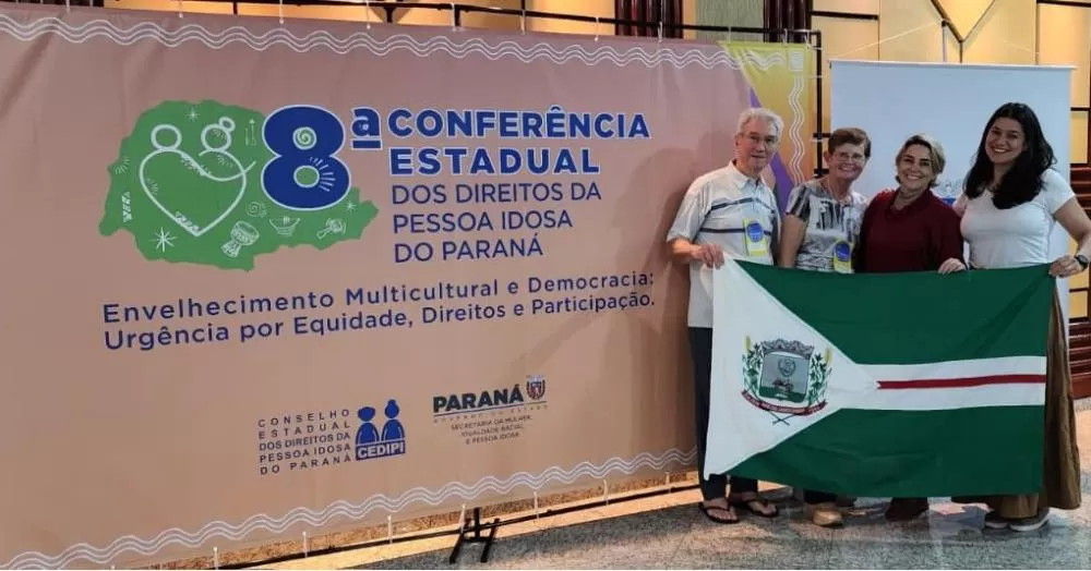 Delegação rondonense representou o município na 8ª Conferência Estadual dos Direitos da Pessoa Idosa em Foz do Iguaçu. (Foto: Divulgação/Prefeitura)