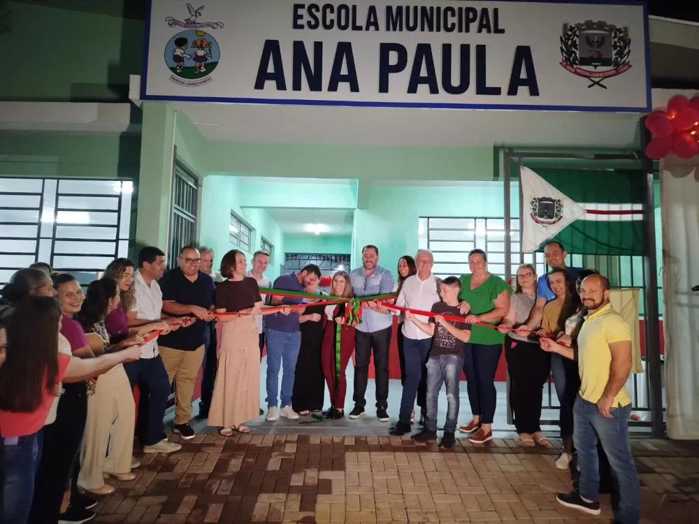 Entrega da ampliação da Escola Municipal Ana Paula garante mais salas, acessibilidade e conforto para alunos e professores. (Foto: Divulgação/Prefeitura)