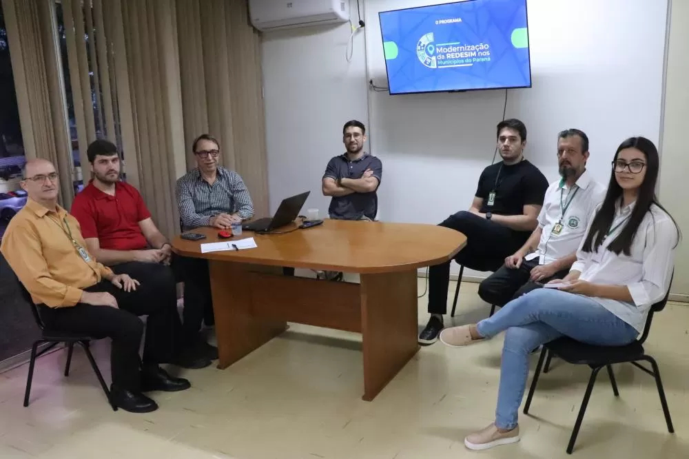 Reunião entre prefeitura e Sebrae definiu as próximas etapas para modernizar a Redesim em Marechal Rondon. (Foto: Divulgação/Prefeitura)