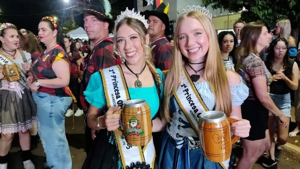 Tal qual a Rua Santa Catarina, que recentemente recebeu grande público, a expectativa é de que a Avenida Rio Grande do Sul também seja tomada por festeiros nesta segunda-feira (20), em mais uma animada Pré-Oktoberfest de Marechal Cândido Rondon. (Foto: Di