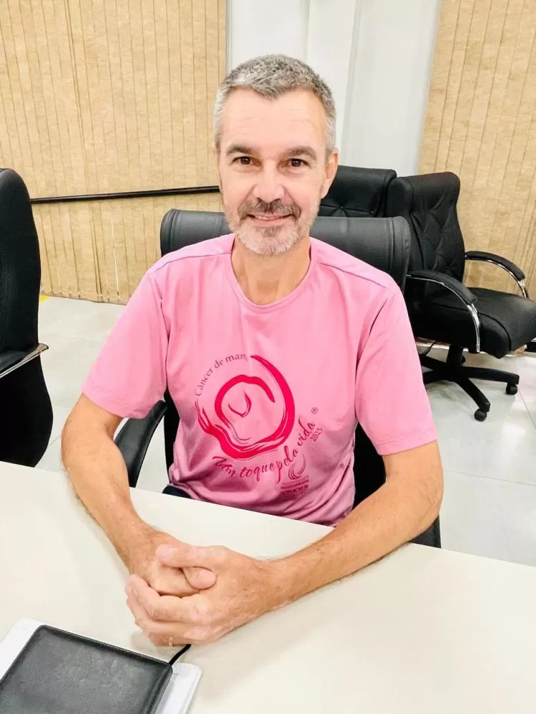 Vereador Marcos Spohr (Sargento Spohr) durante a sessão ordinária da Câmara de Marechal Cândido Rondon. (Foto: Divulgação/Câmara Municipal)