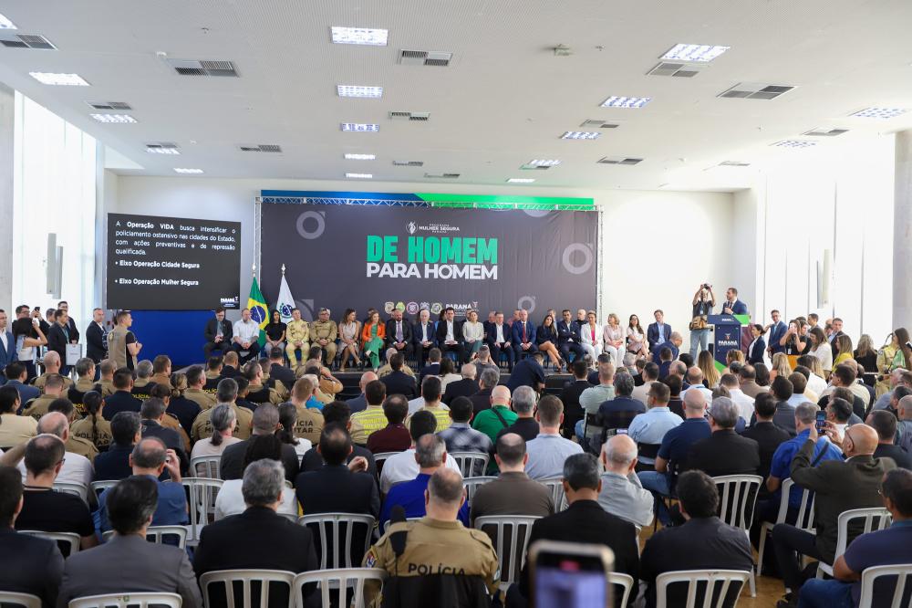 O projeto “De Homem para Homem” foi lançado nesta terça-feira, em Curitiba. Foto: Geraldo Bubniak/AEN