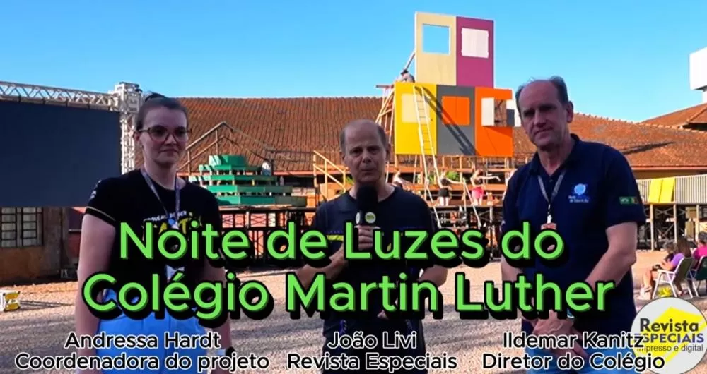 A 27ª edição da Noite de Luzes deve reunir cerca de 3 mil pessoas no pátio da Comunidade Martin Luther, com apresentações emocionantes de alunos do Infantil ao 5º ano.