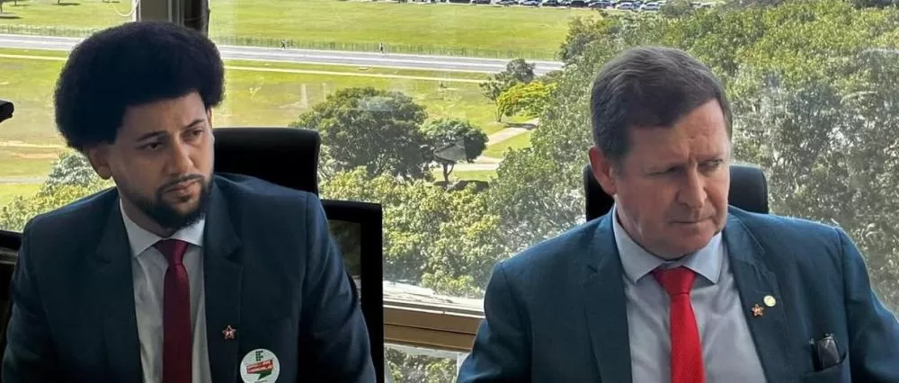 Fernando Nègre e Elton Welter articulam habilitação ao SISBI-POA, garantindo novo alcance nacional aos produtos rondonenses de origem animal. (Foto: Divulgação)