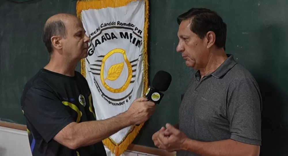 Subtenente Victor Morelo, presidente da Guarda Mirim, durante entrevista no Centro Integrado Comunitário 12 de Outubro.
