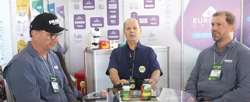Volmir Mocellin e Lucas Bertoncello acompanharam a programação do Agro Show Copagril 2026 e destacaram a parceria da Prado com a cooperativa.