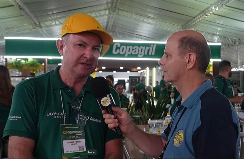 Eloi Darci Podkowa, diretor-presidente da Copagril, durante o encerramento do Agroshow Copagril 2026.