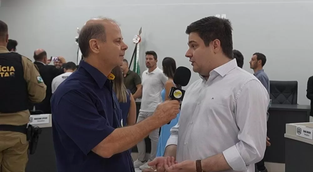 Arion Nasihgil, presidente do Partido Liberal em Marechal Cândido Rondon, durante entrevista à Revista Especiais sobre a consolidação da terceira cadeira do PL no Legislativo municipal.