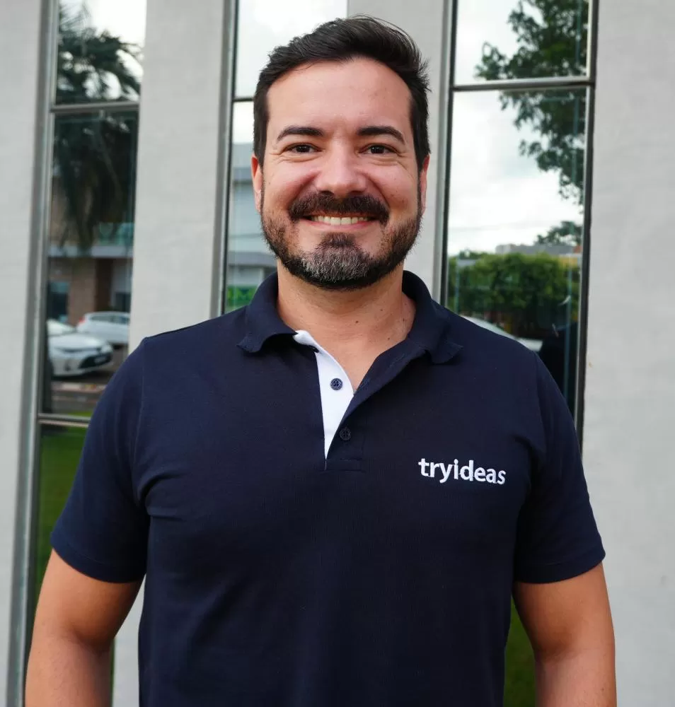 O empresário Thiago Rheinheimer Costa ressalta como conexões e tecnologia local fortalecem o ecossistema de Marechal Rondon. (Foto: João Livi)