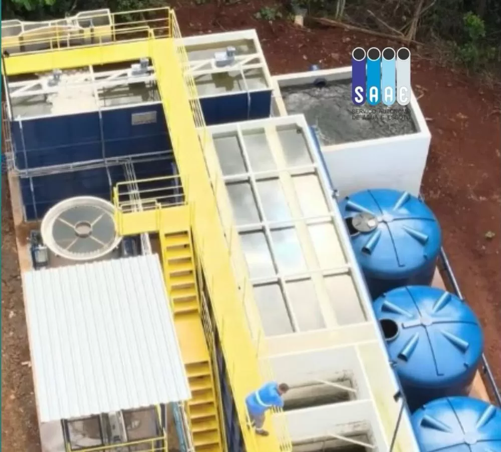 Legenda: Estrutura do sistema de abastecimento do SAAE garantiu recorde na produção e distribuição de água mesmo em período de poucas chuvas. (Foto: Divulgação)