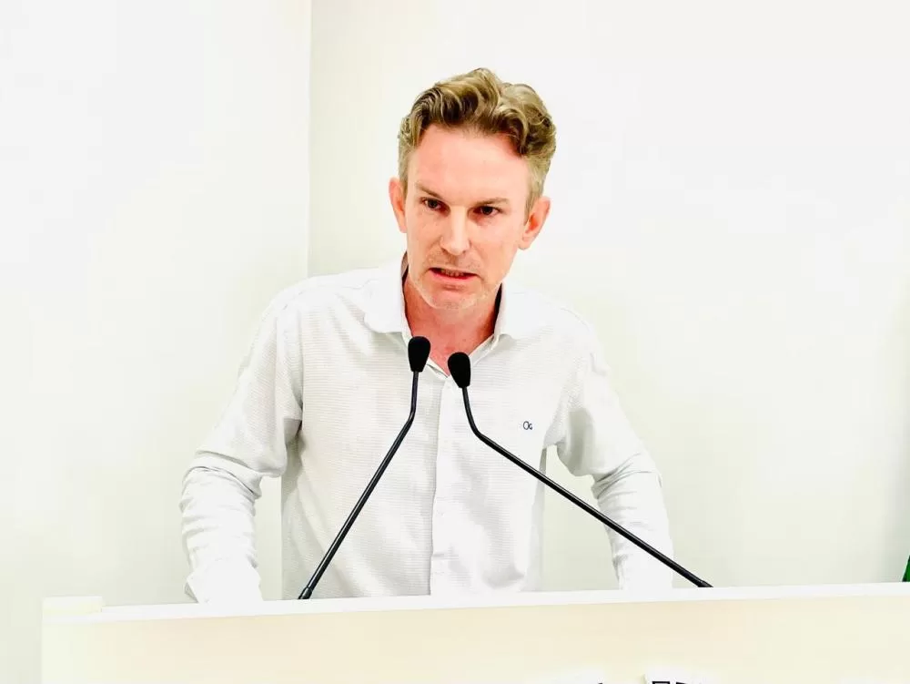 Vereador Rafael reforça pautas de prevenção em saúde, inclusão e melhoria de serviços à população. (Foto: Cristiano Viteck)