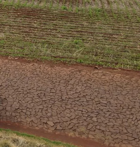 Vereadores pedem pedras irregulares no trecho da Linha Ajuricaba até a divisa com Pato Bragado. (Foto: Divulgação)