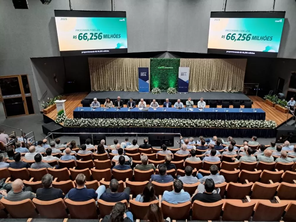 Copel apresenta programa Copel Agro a cooperativas durante encontro do Sistema Ocepar em Campo Mourão. (Foto: Leonardo Pruner/Copel)