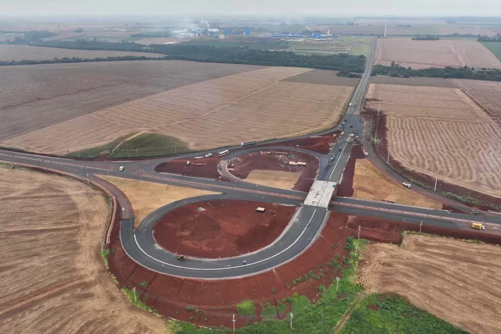 Contorno de Palotina foi construído para desviar o tráfego pesado da área urbana e melhorar a logística regional. (Foto: C.Vale)