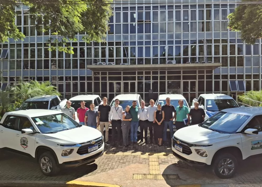 Novos veículos passam a integrar a frota da Prefeitura de Marechal Rondon. (Foto: Divulgação)