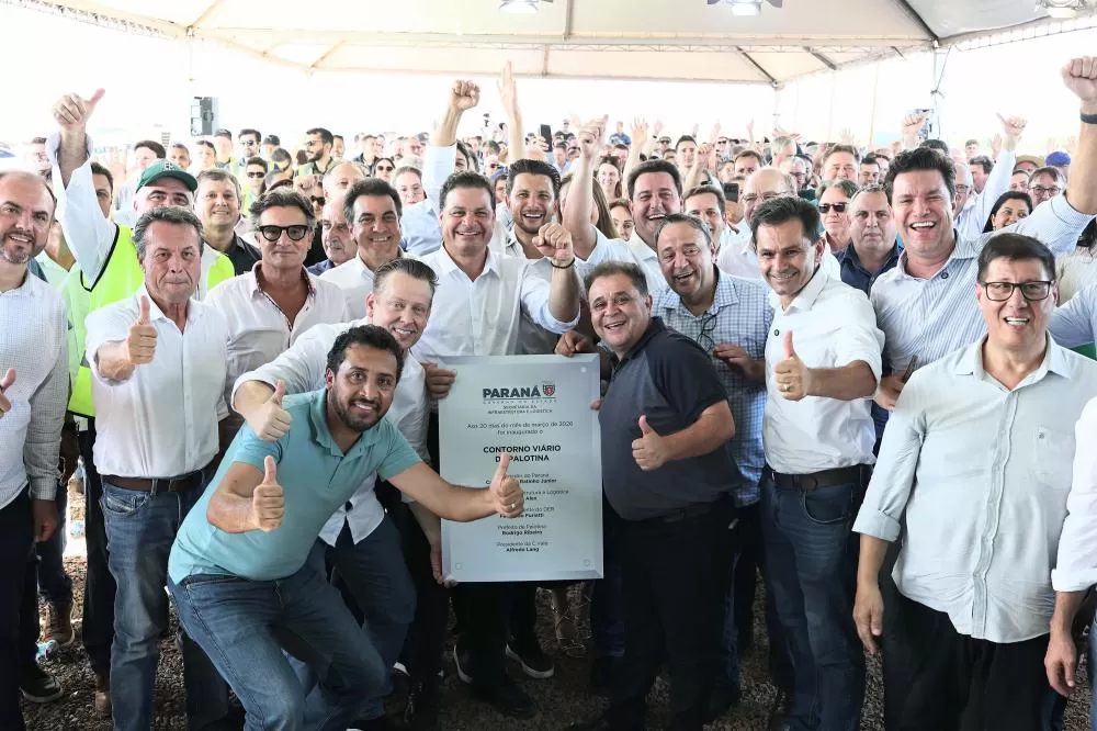 Contorno de Palotina foi inaugurado para retirar tráfego pesado do centro da cidade (Foto: Foto: Ari Dias/AEN)