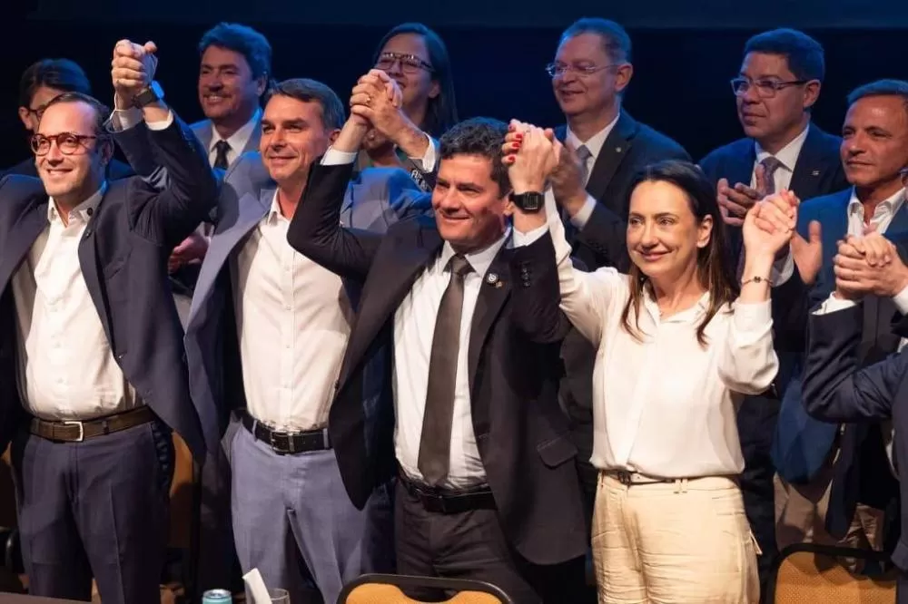 Sergio Moro oficializa filiação ao PL em evento com lideranças políticas em Brasília (Claudio Gerber/Divulgação)