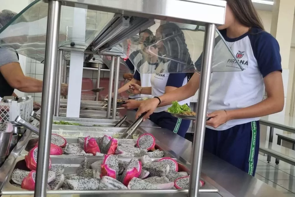 Distribuição de pitaia nas escolas reforça alimentação saudável e valoriza produção local (Foto: Foto: Andre Marques/SEED)