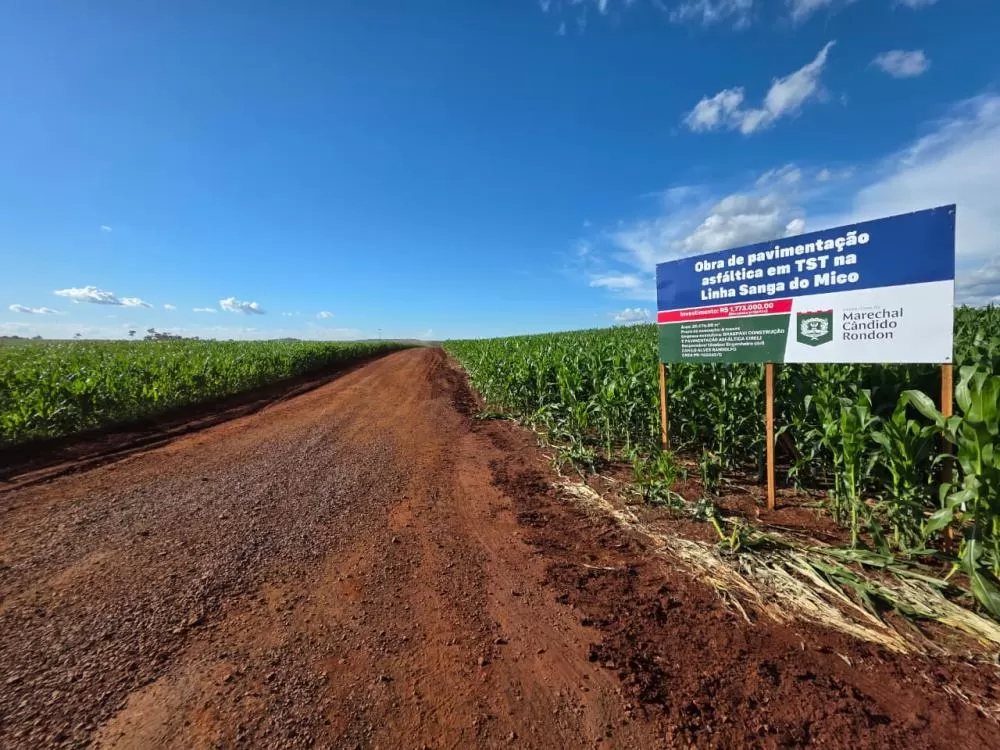 Obras iniciaram com a preparação do solo e vão garantir mais segurança e qualidade no tráfego da região rural. (Foto: Divulgação)