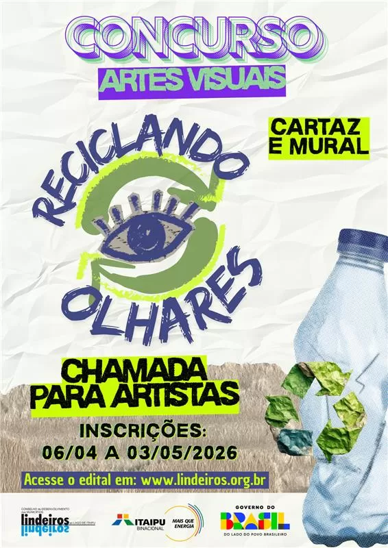 Concurso “Reciclando Olhares” incentiva produção artística com foco em sustentabilidade (Imagem: Divulgação)