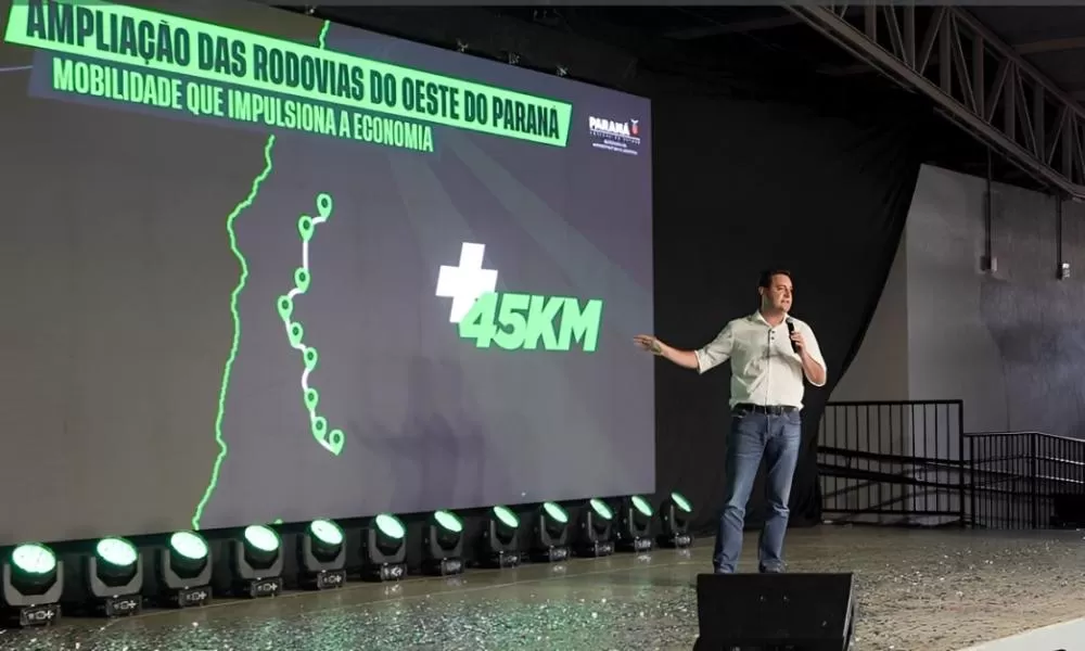 Governador Ratinho Junior anuncia pacote de obras que moderniza rodovias estratégicas do Oeste do Paraná. (Foto: João Livi)