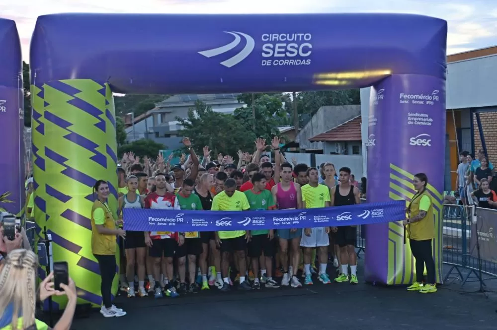 Circuito Sesc reuniu centenas de corredores e levou energia às ruas de Marechal Rondon (Foto: Divulgação)