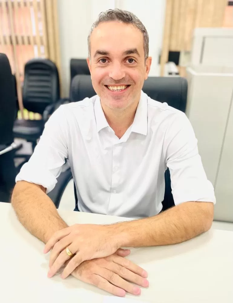 Juliano Astor de Oliveira apresentou proposta para reforçar a estrutura de maquinários agrícolas na comunidade da Linha Palmital. (Foto: Cristiano Viteck)