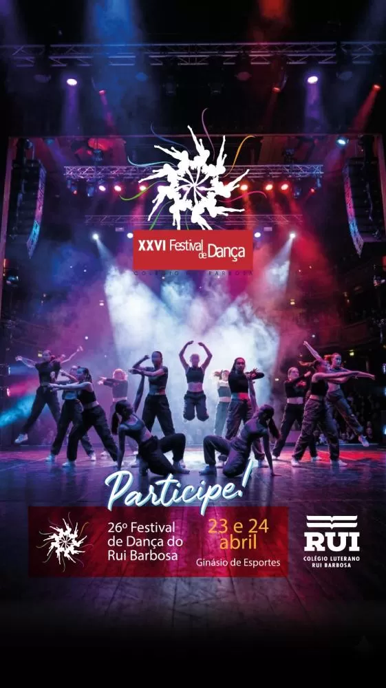 Festival de Dança do Colégio Luterano Rui Barbosa reúne alunos em apresentações autorais e competitivas. (Foto: Reprodução)