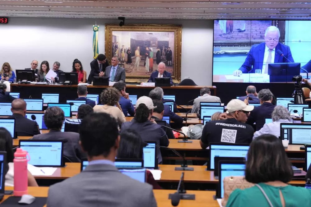 Reunião da Comissão de Constituição e Justiça da Câmara dos Deputados para discutir a PEC 6x1. (Renato Araújo-15.abr.26/Câmara dos Deputados)