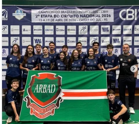 ARBAD Marechal terminou em 8º lugar na classificação geral dos clubes na 2ª etapa do Circuito Nacional 2026, em Caxias do Sul. (Foto: Divulgação)
