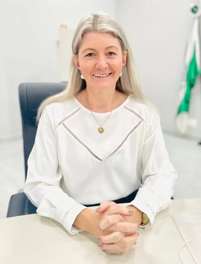 Marciane Specht solicitou melhoria no acesso à passarela da BR-163, no Bairro Santo Amaro. (Foto: Cristiano Viteck)