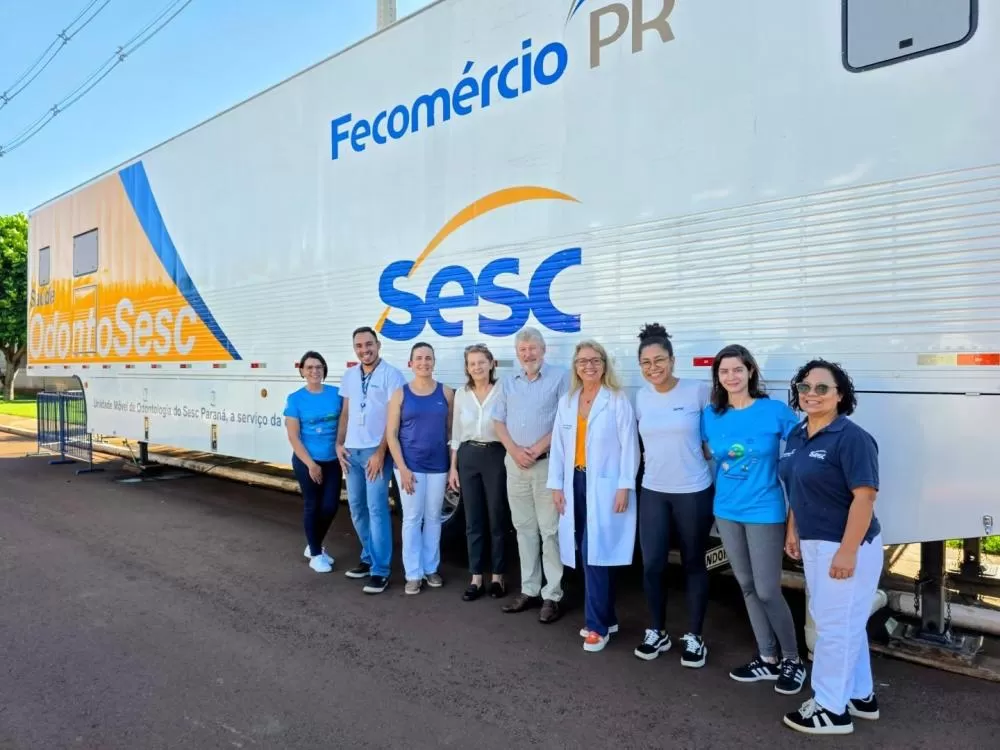 Unidade Móvel OdontoSesc encerrou atendimentos em Nova Santa Rosa com 1.600 procedimentos realizados e 170 pacientes beneficiados. (Foto: Divulgação)