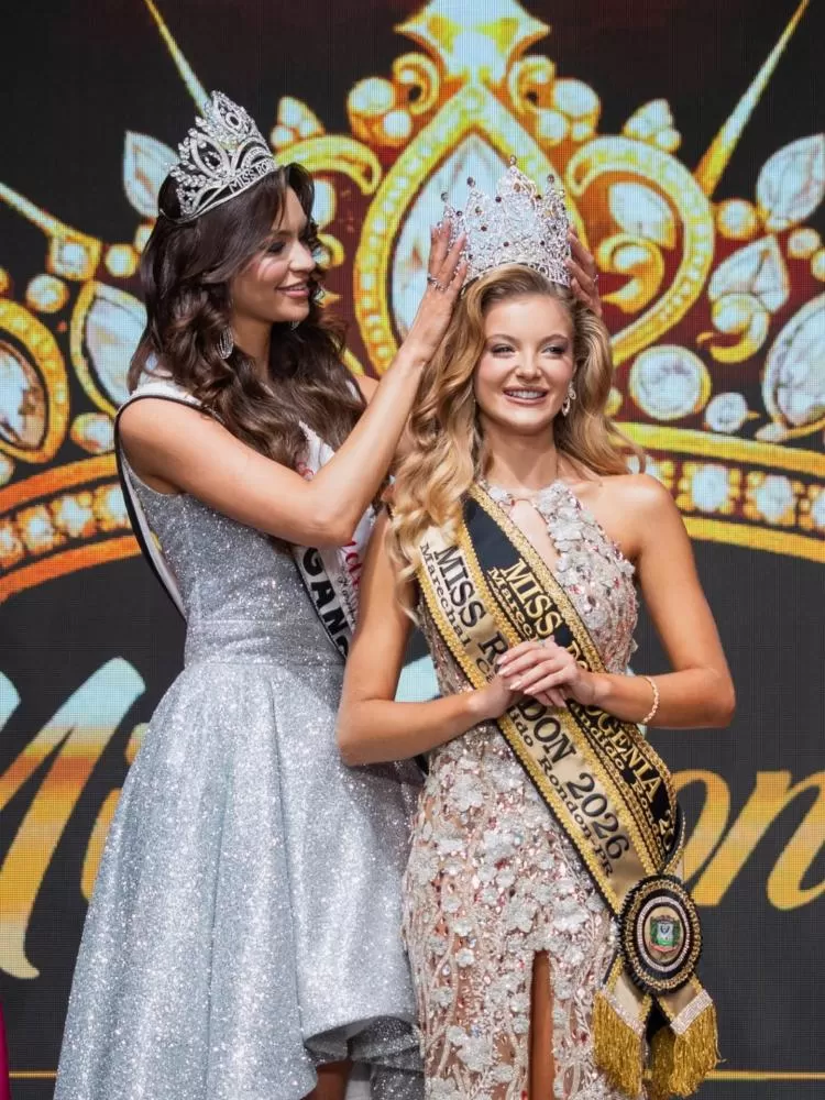 Rafaela Dahmer Frandoloso foi coroada Miss Rondon 2026 e também conquistou o título de Miss Fotogenia. (Foto: Divulgação)