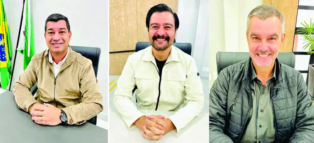Vereadores Welyngton, Fábio e Spohr sugeriram pontos específicos para táxis e aplicativos durante a Expo Rondon 2026, com sinalização, tendas e segurança (Fotos: Cristiano Viteck)