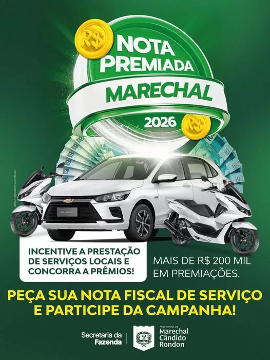 Primeiro sorteio da Nota Marechal será realizado nesta quarta-feira