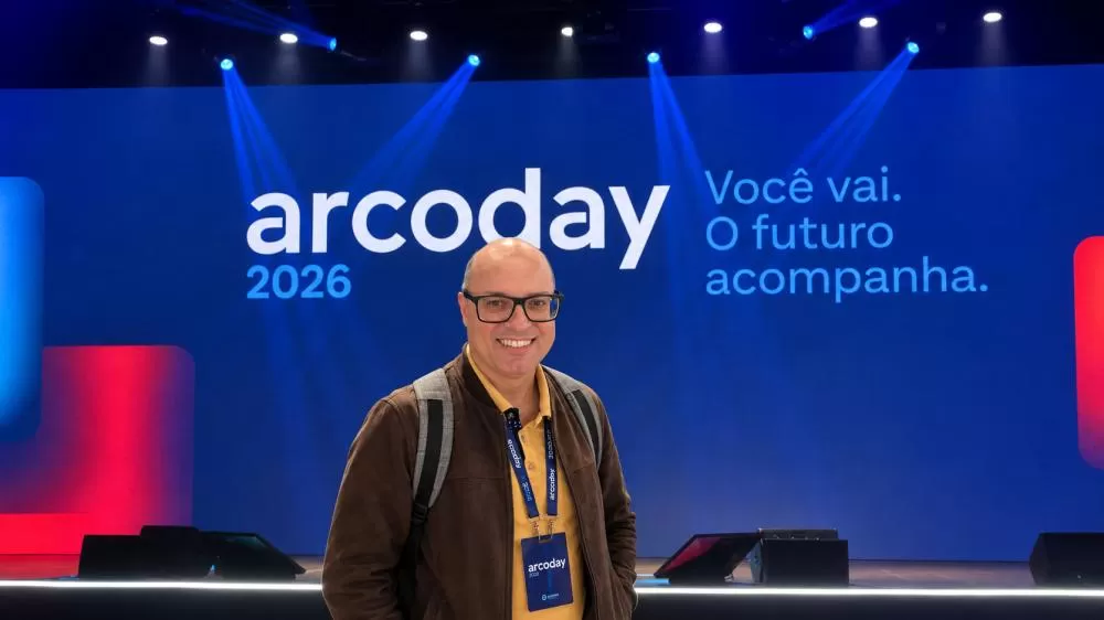 Diretor Cleudimar Robeson Wulff representou o Colégio Luterano Rui Barbosa no ARCODAY 2026, em São Paulo. (Foto: Divulgação)
