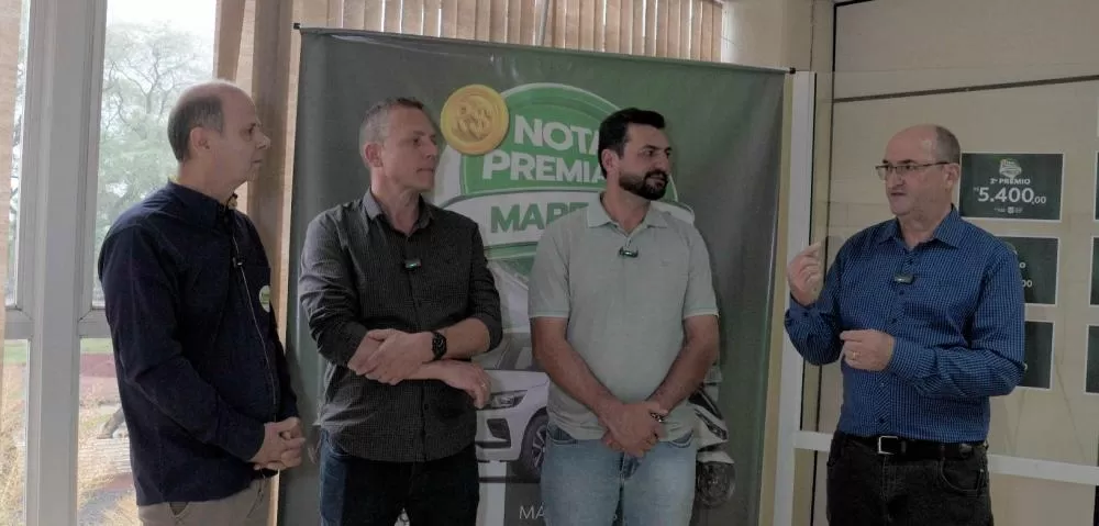 Primeiro sorteio da campanha Nota Premiada Marechal 2026 foi realizado no auditório do paço municipal, em sessão pública transmitida ao vivo pelos canais oficiais.