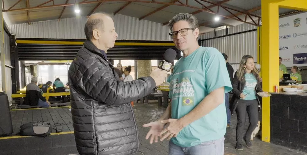 Secretário de Desenvolvimento Econômico, Cláudio Kohler, apresentou o novo espaço para motorhomes durante a passagem do Circuito Caminhos do Paraná.