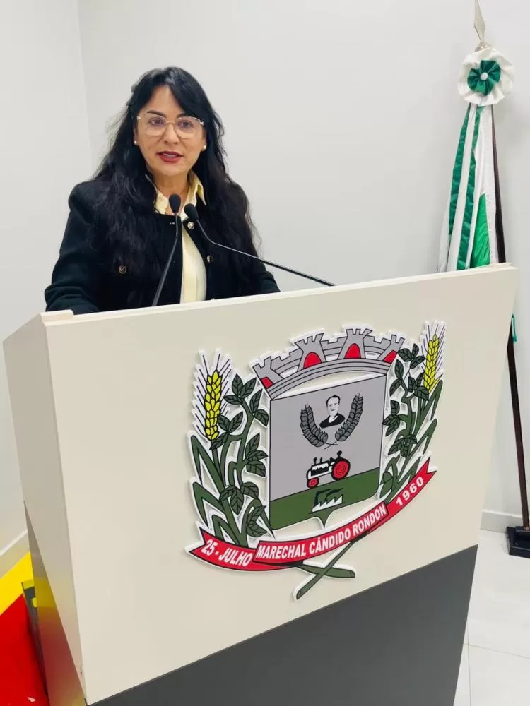 Tania Maion solicitou transparência nos gastos do Arraiá de Marechal e apresentou demandas de mobilidade e infraestrutura rural (Foto: Cristiano Viteck)
