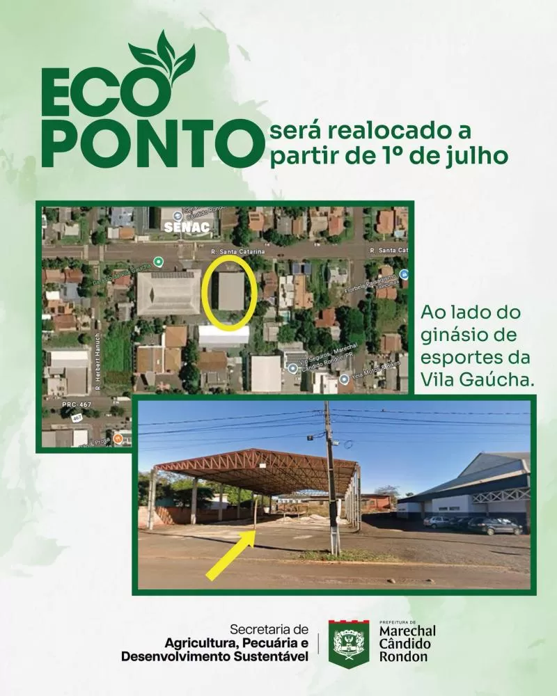 Ecoponto será transferido para a Vila Gaúcha em 1º de julho