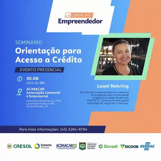 Seminário apresentará linhas de crédito e oferecerá atendimento individual aos microempreendedores. (Foto: Divulgação)