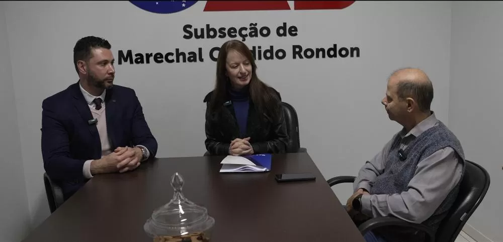 Vice-presidente da OAB Paraná, Graciela Marins, e o presidente da subseção de Marechal Cândido Rondon, Leandro Marcondes, destacaram projetos da entidade e demandas da advocacia local.