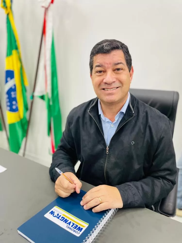 Coronel Welyngton solicitou recuperação da iluminação na ciclovia e marginal da BR-163, entre o Portal e a PRF. (Foto: Cristiano Viteck)