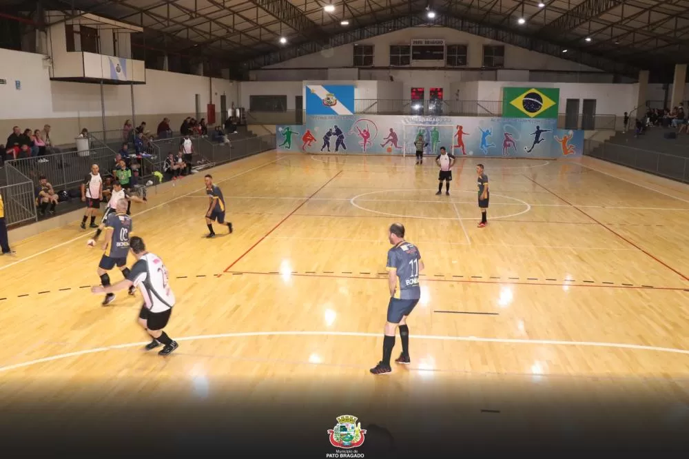 Ginásio Bragadinho recebe as disputas finais do Campeonato Municipal de Futsal 2026 de Pato Bragado. (Foto: Divulgação)