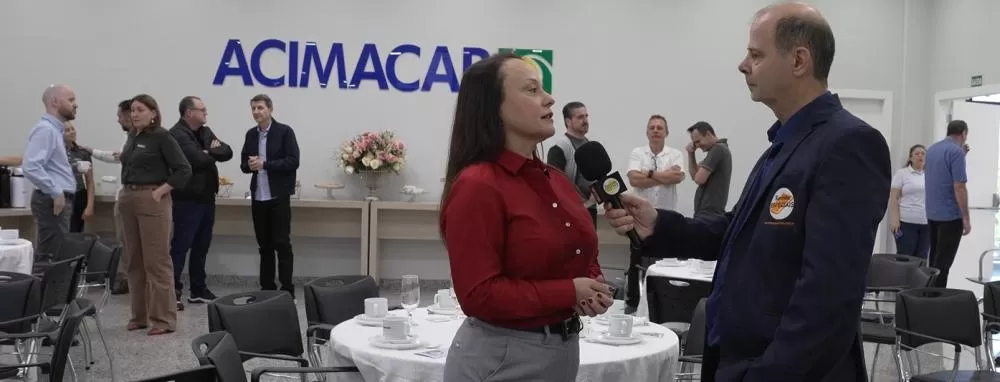 Presidente da Acimacar, Geovana da Silva Krause, avaliou como produtivo o encontro do POD realizado na sede da entidade, em Marechal Cândido Rondon.