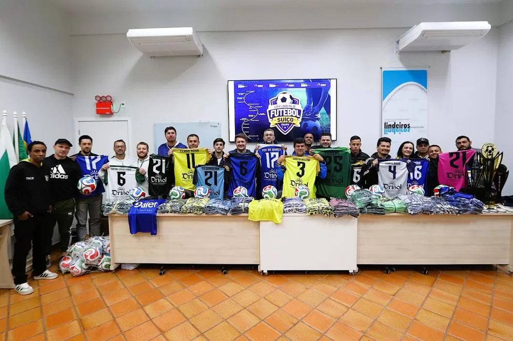 Arbitral realizado em Santa Helena definiu encaminhamentos da Copa Lindeira de Futebol Suíço Itaipu 2026, que terá disputas no Masculino 40+ e Feminino Livre. (Foto: Divulgação)