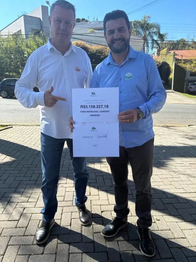 para obras de pavimentação em Marechal Cândido Rondon (Foto: Divulgação)