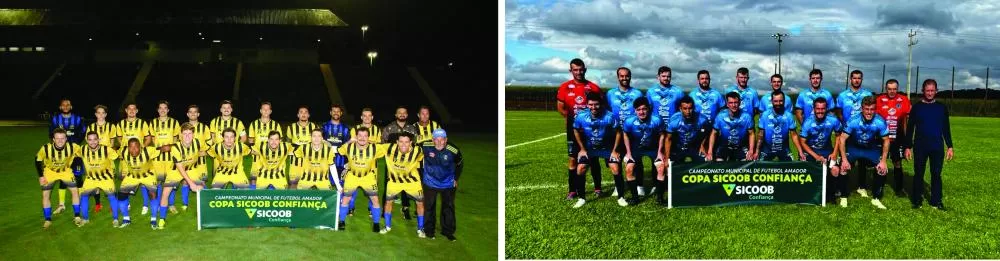 AABB e GEC Aimoré disputam neste sábado o título do Campeonato Municipal de Futebol Amador/Copa Sicoob Confiança 2026. (Foto: Divulgação)