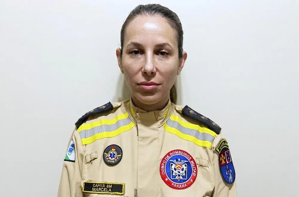Capitã Marcela Schwendler recebeu homenagem coletiva dos vereadores em reconhecimento ao pioneirismo, à liderança e aos serviços prestados à segurança pública em Marechal Cândido Rondon e região. (Foto: Divulgação)